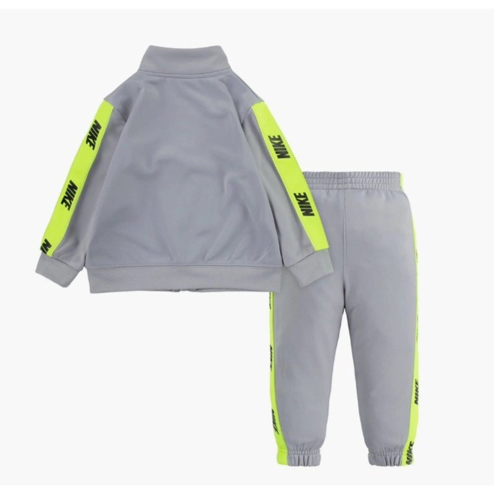 Nike Kids Baby 3T Logo Jacket Pants Track Set Light Smoke Grey Toddler 66G796 - Picture 2 of 7